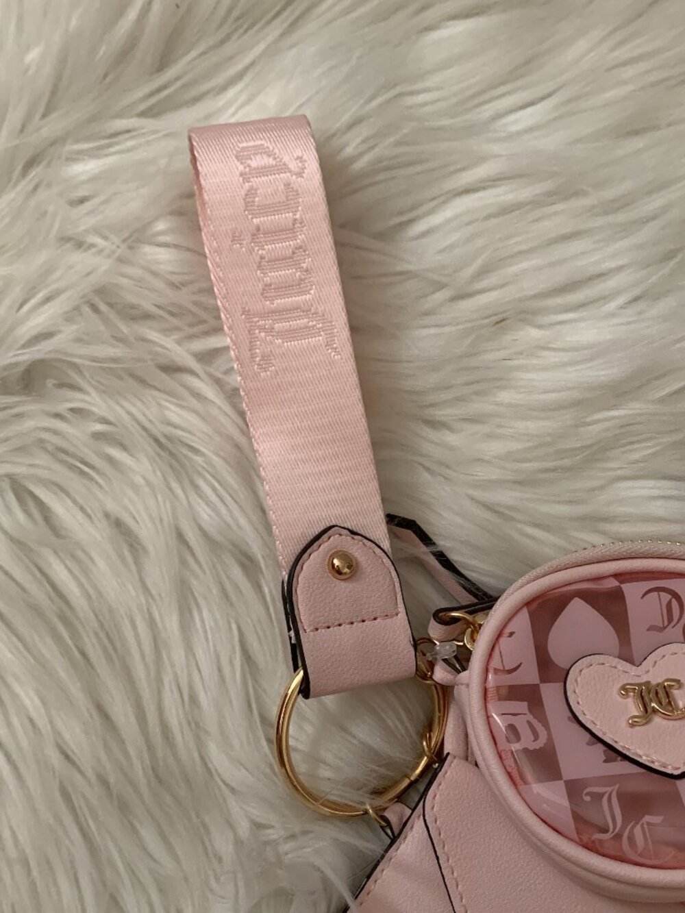 JUICY COUTURE Paradise 3-Pieces Pouch Wristlet Set in Pink Gleam - Picture 4 of 4